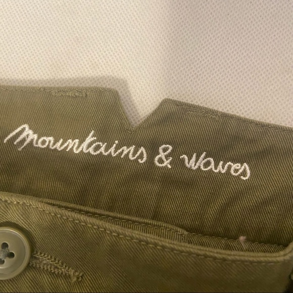 Roxy Poetry Mountains & Waves Side Striped Khaki Green Chinos Trousers Size 25 - Picture 5 of 11